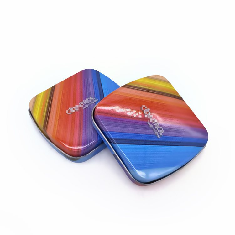 Chewing gum coffee candy chocolate beans square mini tin box