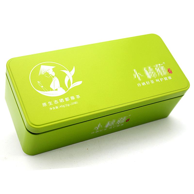 Rectangular Teabag Packaging Tin Box