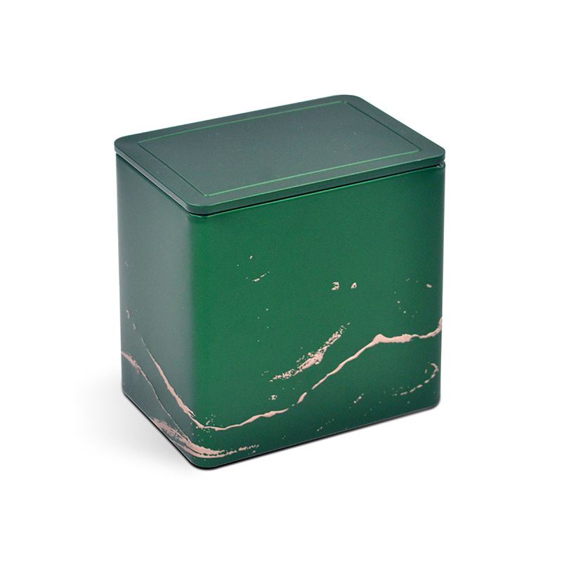 Rectangular inner lid tin box