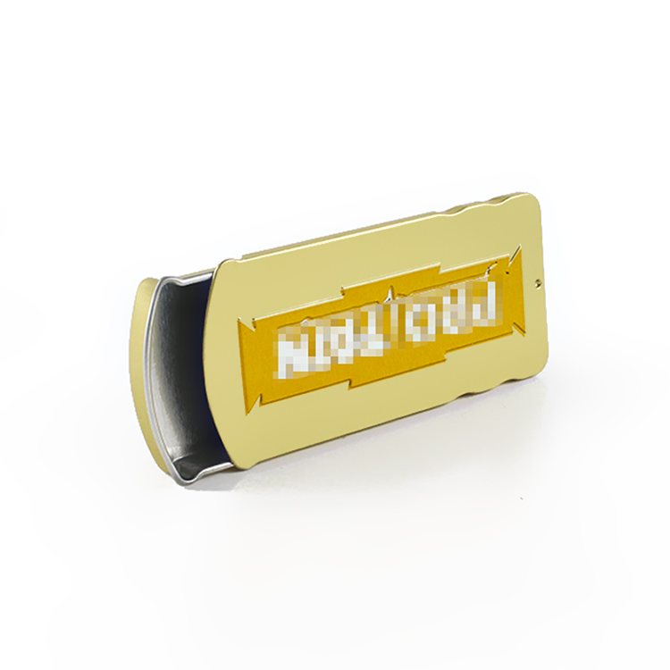 Aromatherapy Lip Balm Cosmetics Push-pull Sliding lid Portable Tin Box