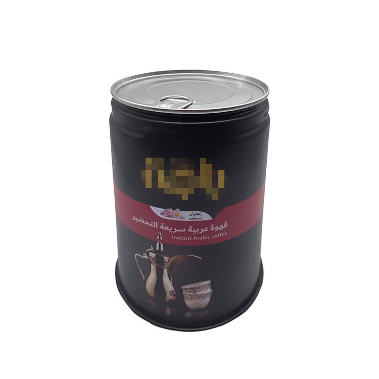 Manual seal ring pull lid coffee bean coffee powder tin can