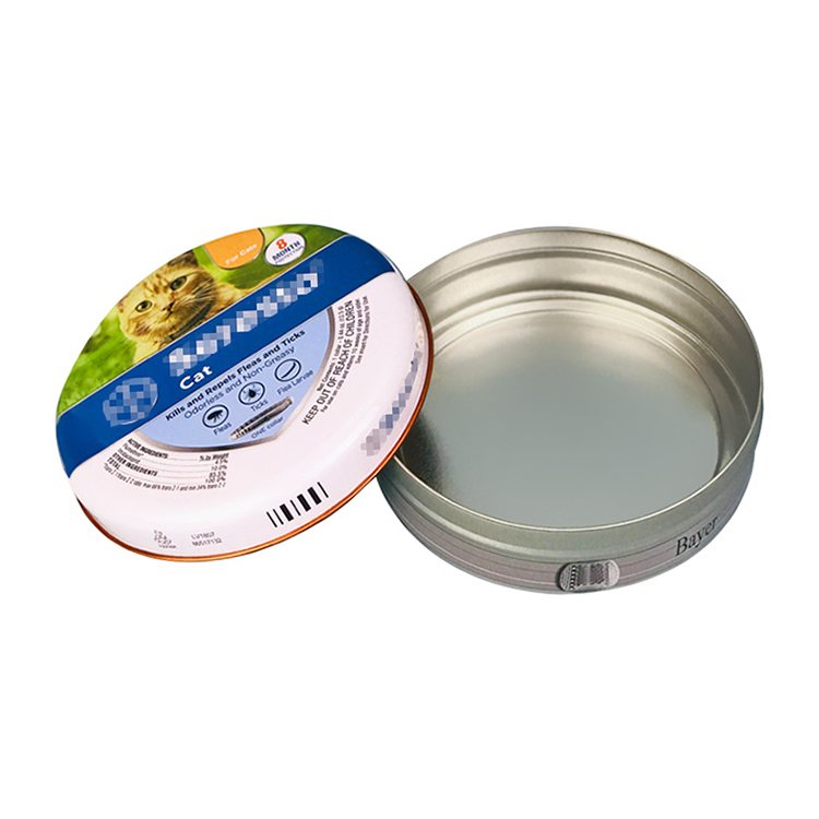 Pet food supplies cat and dog food flat round tin can