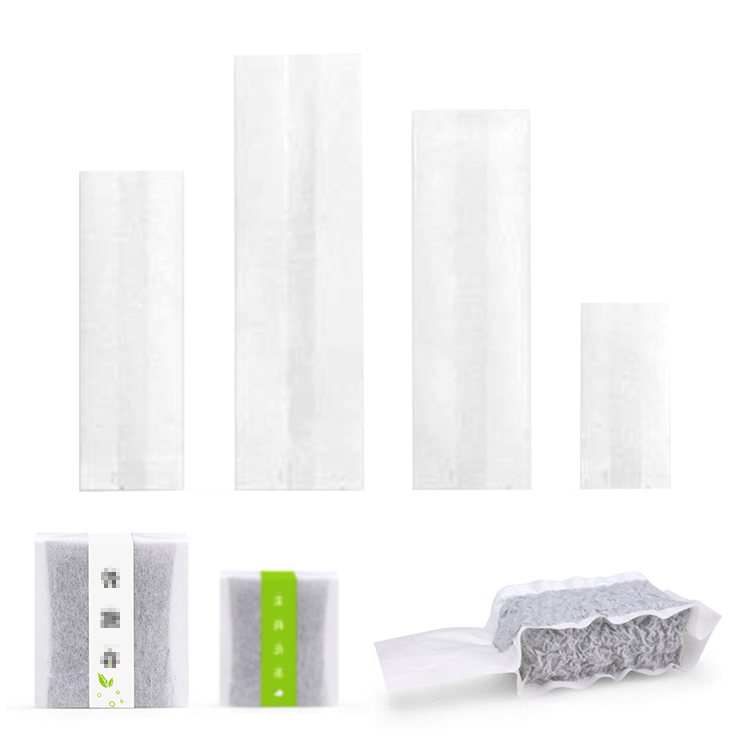 High-grade tea packaging 4 sides seal silk cotton paper bag