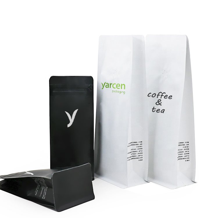 thumbnail image 2 of Primepacks Blue Foil Coffee Bags With Resealable Zipper, Side Gussets, Flat Bottom, 8x5 Inch, 5.25 MIL 2 of 3