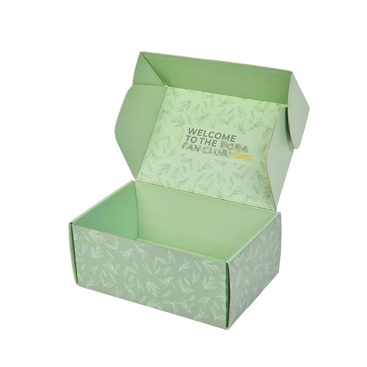 Custom printed fold mailing shipping corrugated paper box