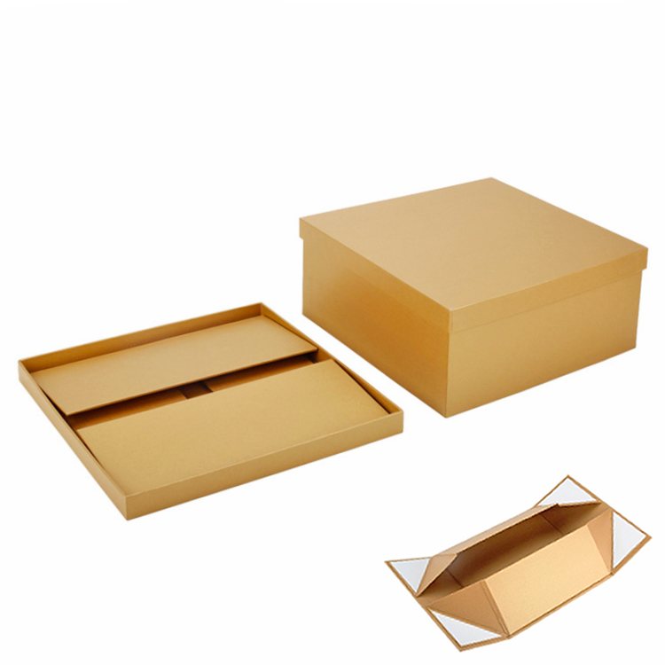 Custom printed lid and base folding paper box