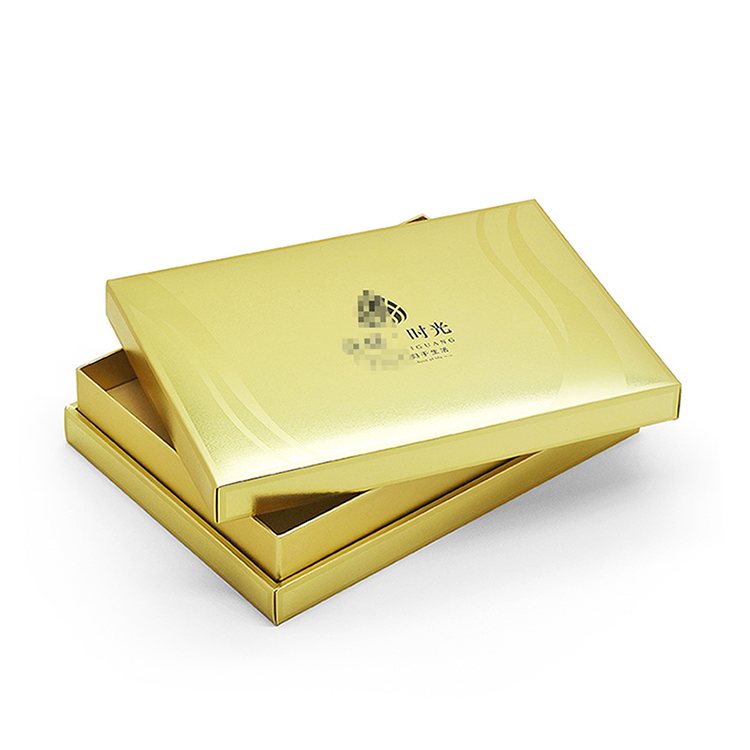 Custom chocolate beauty health product  cosmetic  tea metal paper lid and base paper box