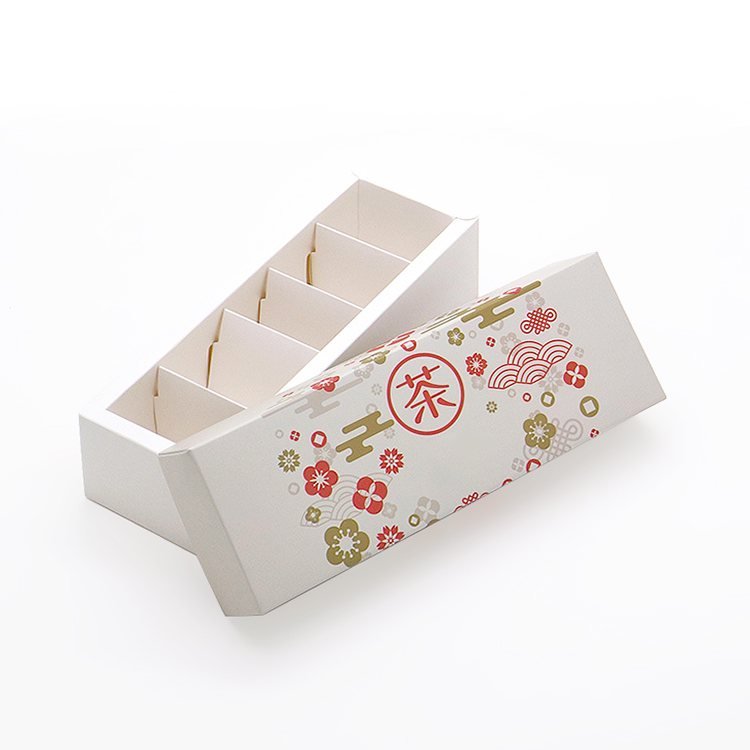 Custom tea coffee cookies health product lid and base paper box