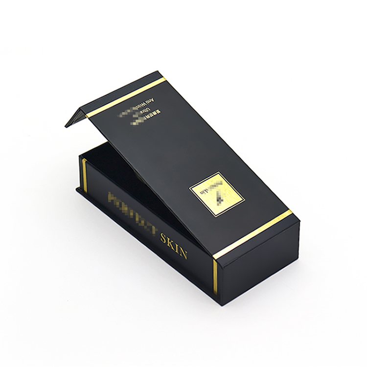 Custom cosmetic perfume essential oil magnetic flip paper box