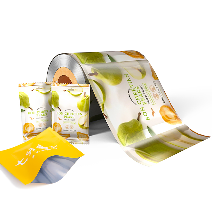 Sachet machine roll film for automatic food packaging