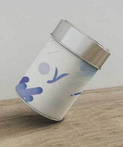 Custom design round tin can