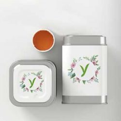 Custom square tea tin can