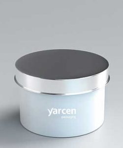 Round tin box