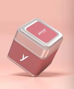 Square tin box design